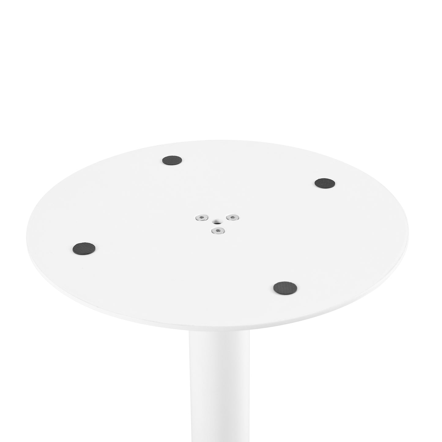 LYMAN Runder Esstisch, 80 cm, Weiß/Schwarz