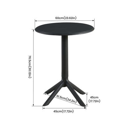 Moderne Cocktailtisch, Höhe 75 cm, Schwarz