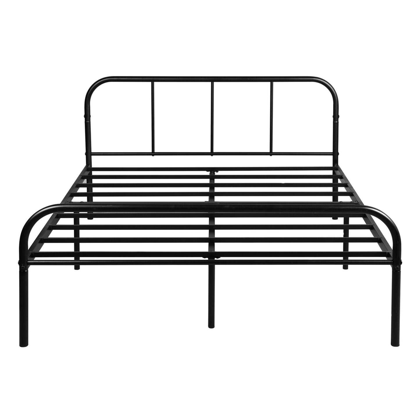 MILO Einzel-/Doppelbett aus Metall 94 * 196 cm/143 * 196 cm - Schwarz