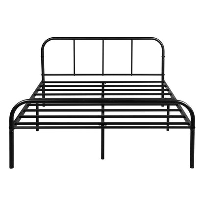 MILO Einzel-/Doppelbett aus Metall 94 * 196 cm/143 * 196 cm - Schwarz
