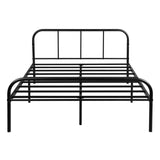 MILO Einzel-/Doppelbett aus Metall 94 * 196 cm/143 * 196 cm - Schwarz