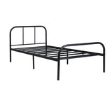 MILO Einzel-/Doppelbett aus Metall 94 * 196 cm/143 * 196 cm - Schwarz