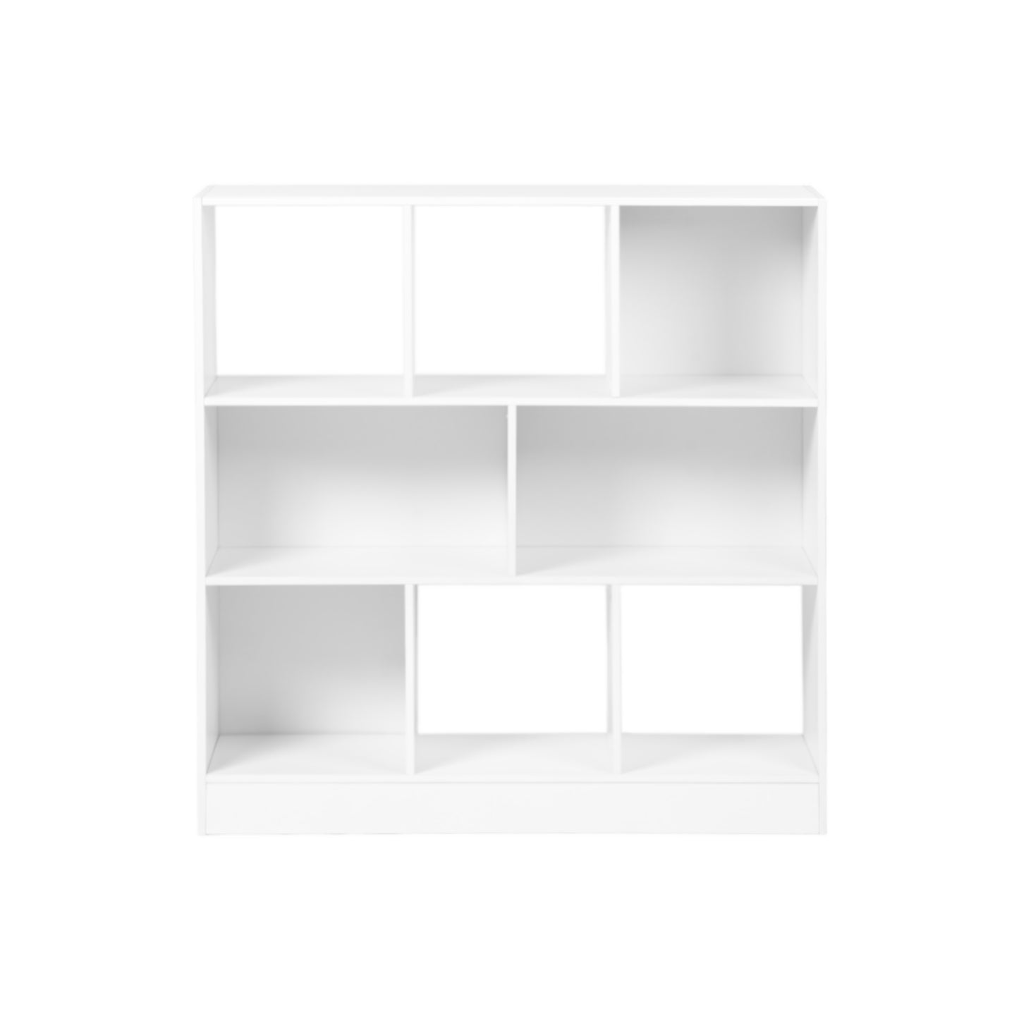 Freistehendes Bücherregal mit 8 offenen Fächern – Wolkenweiß