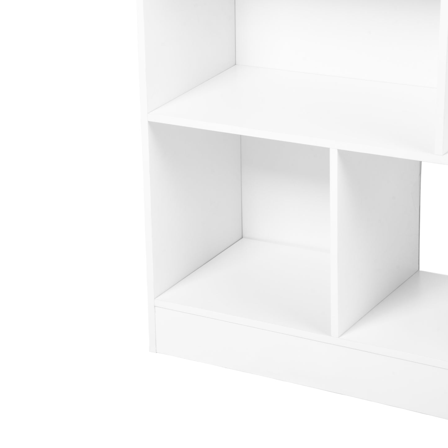 Freistehendes Bücherregal mit 8 offenen Fächern – Wolkenweiß