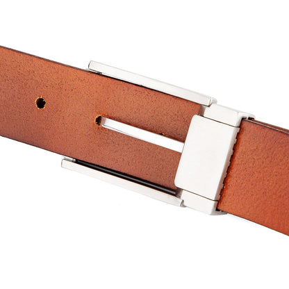 Newry Klassischer G¨¹rtel mit Dornschlie?e aus erstklassigem Rindsleder ¨C Stahl-Khaki