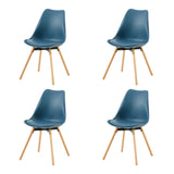 OATS PP Esszimmerstühle mit Buche Bein - Dunkelblau/Hellblau