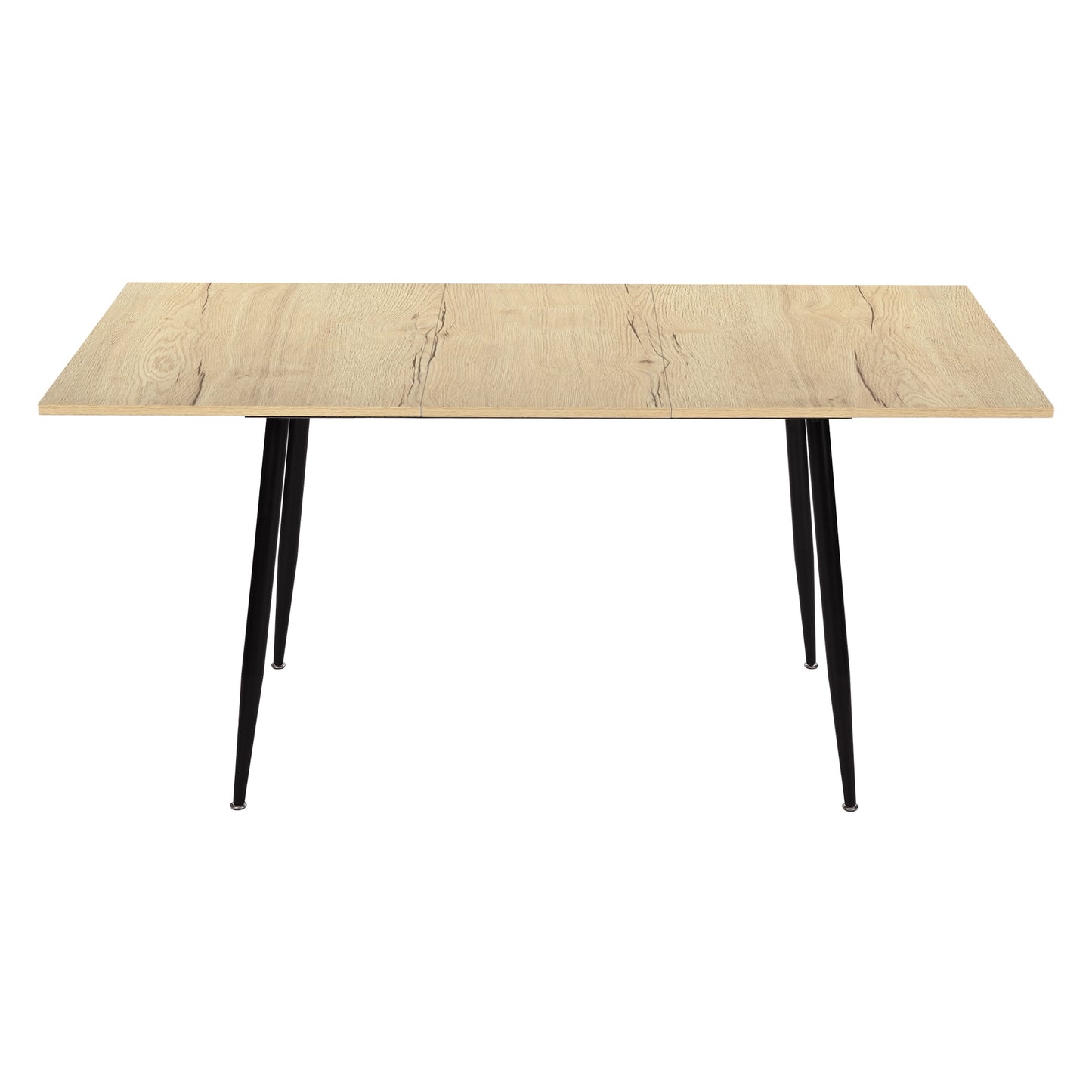 ONAVA Ausziehbarer Esstisch, rechteckiger Küchentisch aus Eiche, 120-160 cm