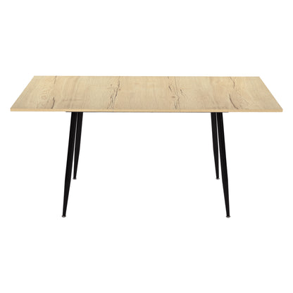 ONAVA Ausziehbarer Esstisch, rechteckiger Küchentisch aus Eiche, 120-160 cm