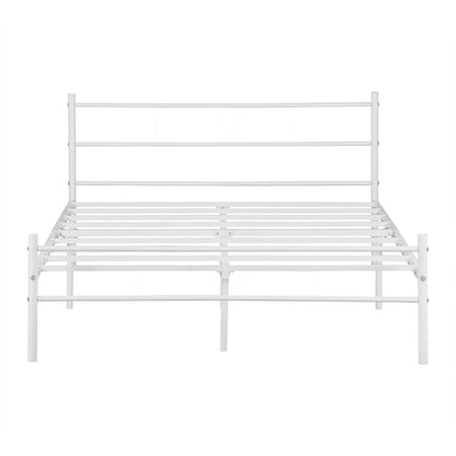PRIMO Einzel-/Doppelbett aus Metall 94 * 196 cm/143 * 196 cm - Schwarz/Weiß