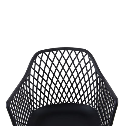 Esszimmerstuhl mit Metallbeinen, stilvoller Design-Stuhl – Schwarz-ROME