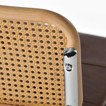 Mid-Century Rattan-Style Klassisches Stuhlset 2er - Langlebig und Benutzerfreundlich | EGGREE