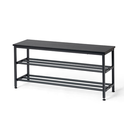 3-Stöckige Schuhbank und Badezimmerregal, 100 cm Schuhregal – SATSOP