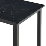 Ensemble Tisch mit Krippe und Cuir SHELL- CHÊNE/Vintage /Gary MARBLE/Noir MARBLE-SHELL