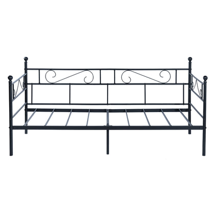 SOROSIS Metallsofa Einzelbett 95 * 196 cm - Schwarz/Weiß