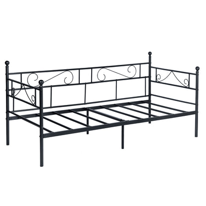 SOROSIS Metallsofa Einzelbett 95 * 196 cm - Schwarz/Weiß