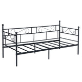 SOROSIS Metallsofa Einzelbett 95 * 196 cm - Schwarz/Weiß