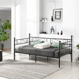 SOROSIS Metallsofa Einzelbett 95 * 196 cm - Schwarz/Weiß