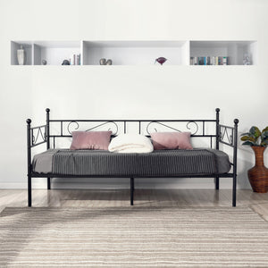 SOROSIS Metallsofa Einzelbett 95 * 196 cm - Schwarz/Weiß