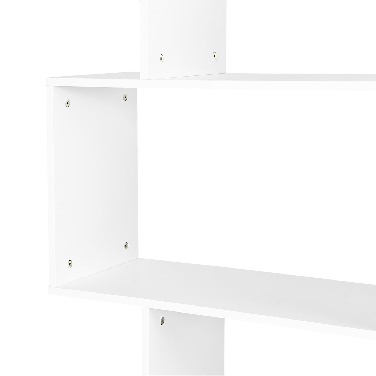 TILDEN Bücherregal, Standregal, Büroregal, Raumteiler mit 6 Fächern – Weiß