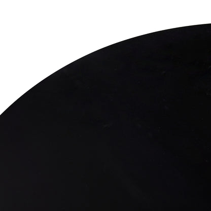 TULIP Runder Esstisch ohne Lücken, 75 cm - Schwarz/Weiß/Marmor