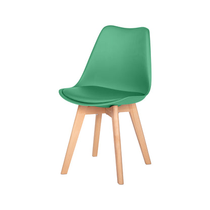 TULIP Esszimmerstühle, 4er-Set – Seegrün