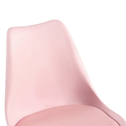 TULIP Gepolsterte Esszimmerstühle (2er-/4er-Set) – Rosa