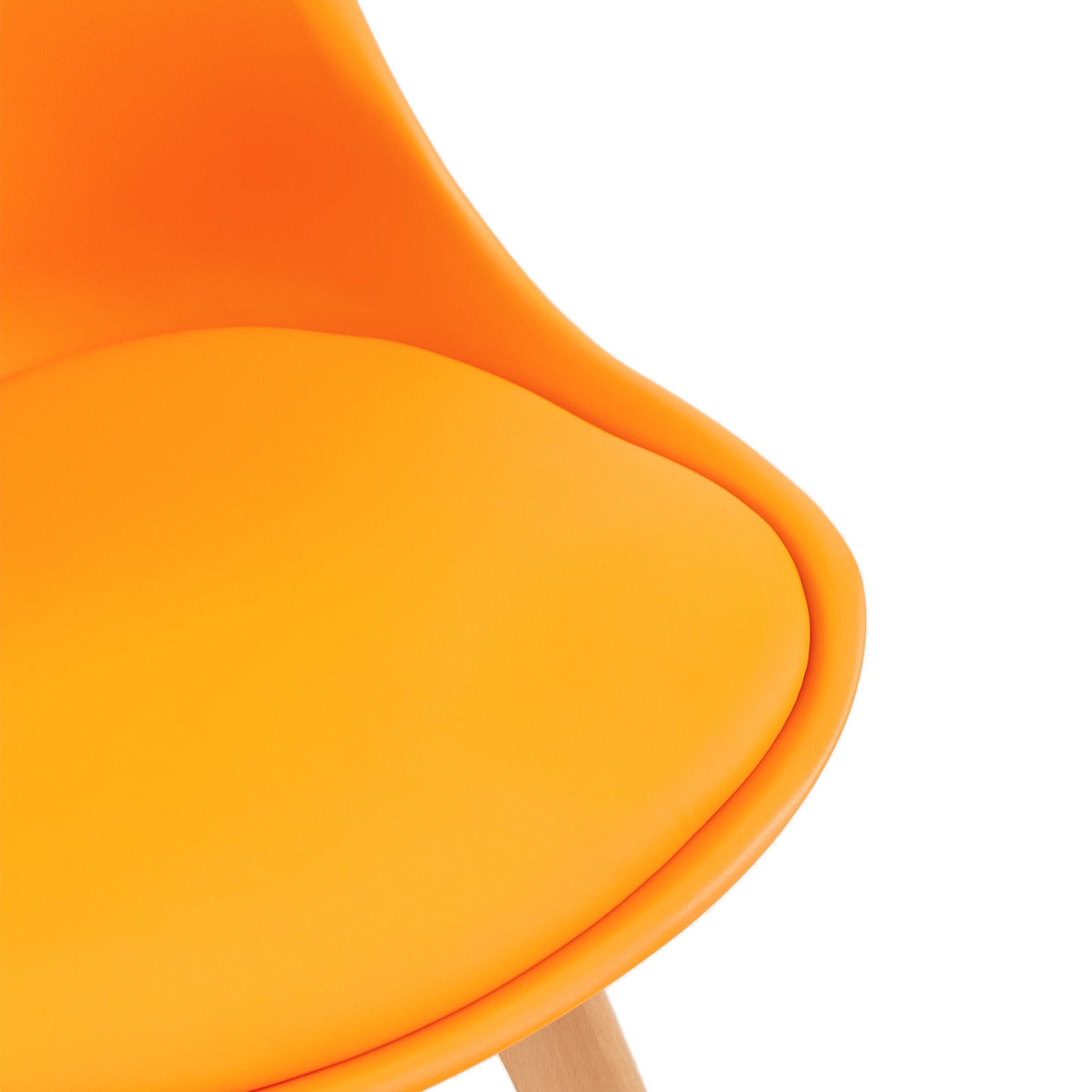 TULIP Esszimmerstühle 4er-Set – Orange/Gelb/Rot