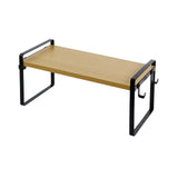 VILAS Stapelbares Küchen-Gewürzregal aus Bambus, 40 cm, 1er/3er/5er-Set, Feuer/Holz/Weiß