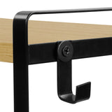VILAS Stapelbares Küchen-Gewürzregal aus Bambus, 40 cm, 1er/3er/5er-Set, Feuer/Holz/Weiß