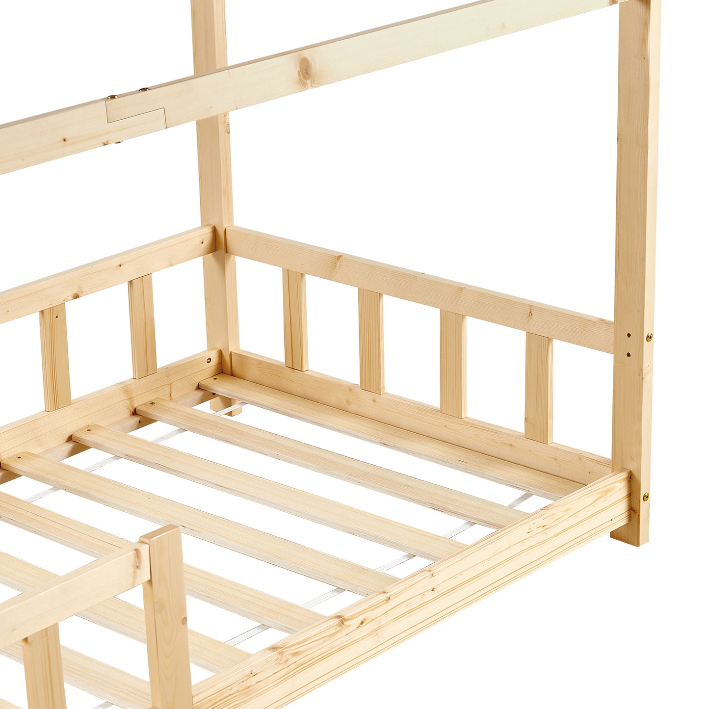 Hausbett Kinder-Einzelbett 196*97 cm Holz/Weiß – YORK