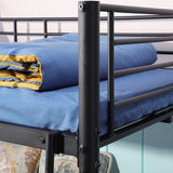 EGGREE BUNK Metall-Etagenbett - Schwarz - 200x140/90cm Kinderbett Stockbett Hochbett Metall Bettgestell