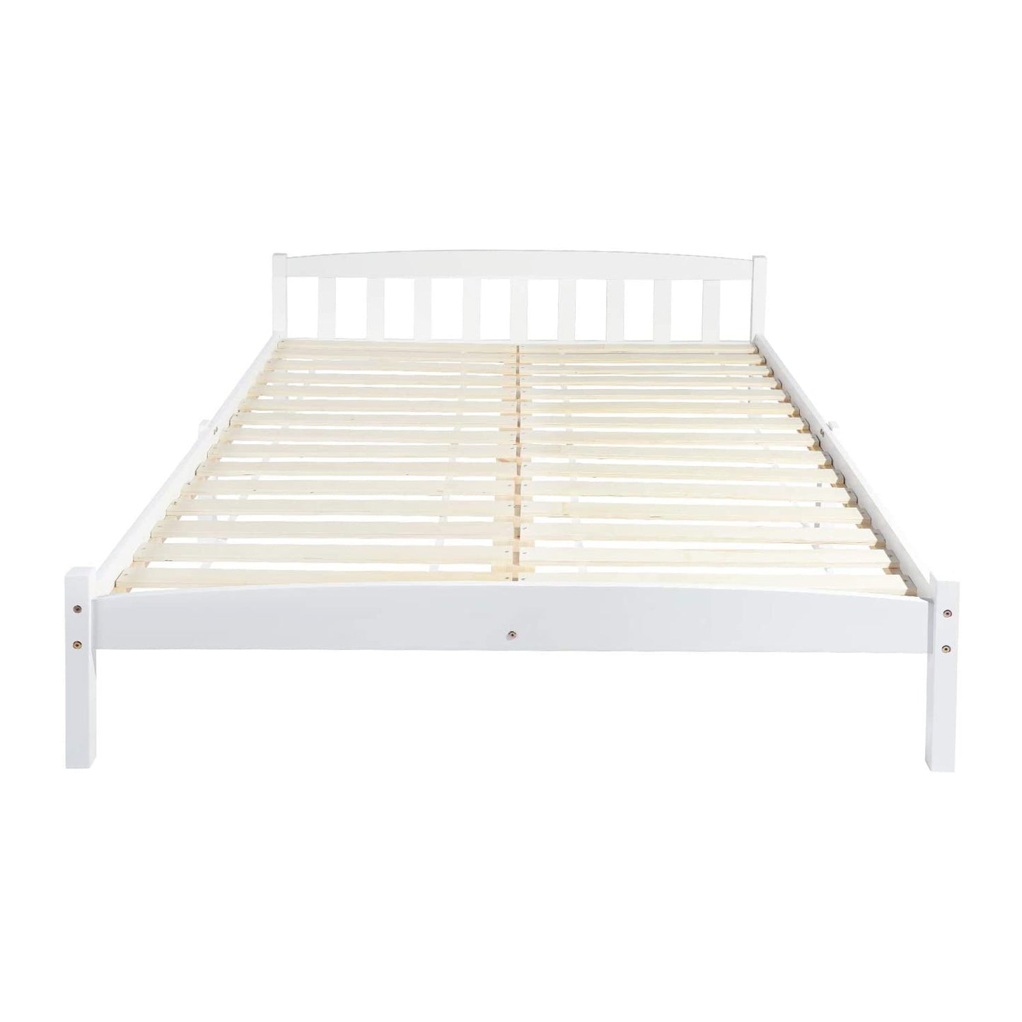 ABATE Kiefernholz Einzel-/Doppelbett - Wei?