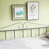 ALDER Metallbett ausziehbares Bett, als Jugendbett & G?stebett verwendbar Bett, Schwarz