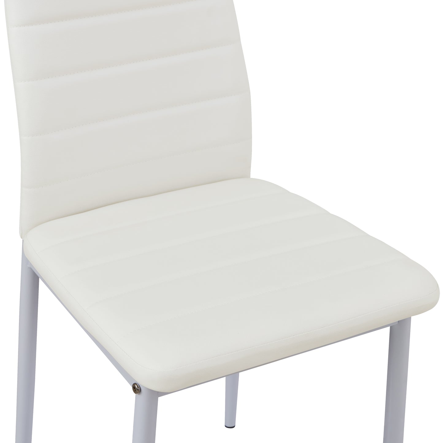 ANN PVC Esszimmerst¨¹hle Moderner K¨¹chenstuhl bequemer Polsterstuhl - Schwarz/Wei?/Dunkelgrau