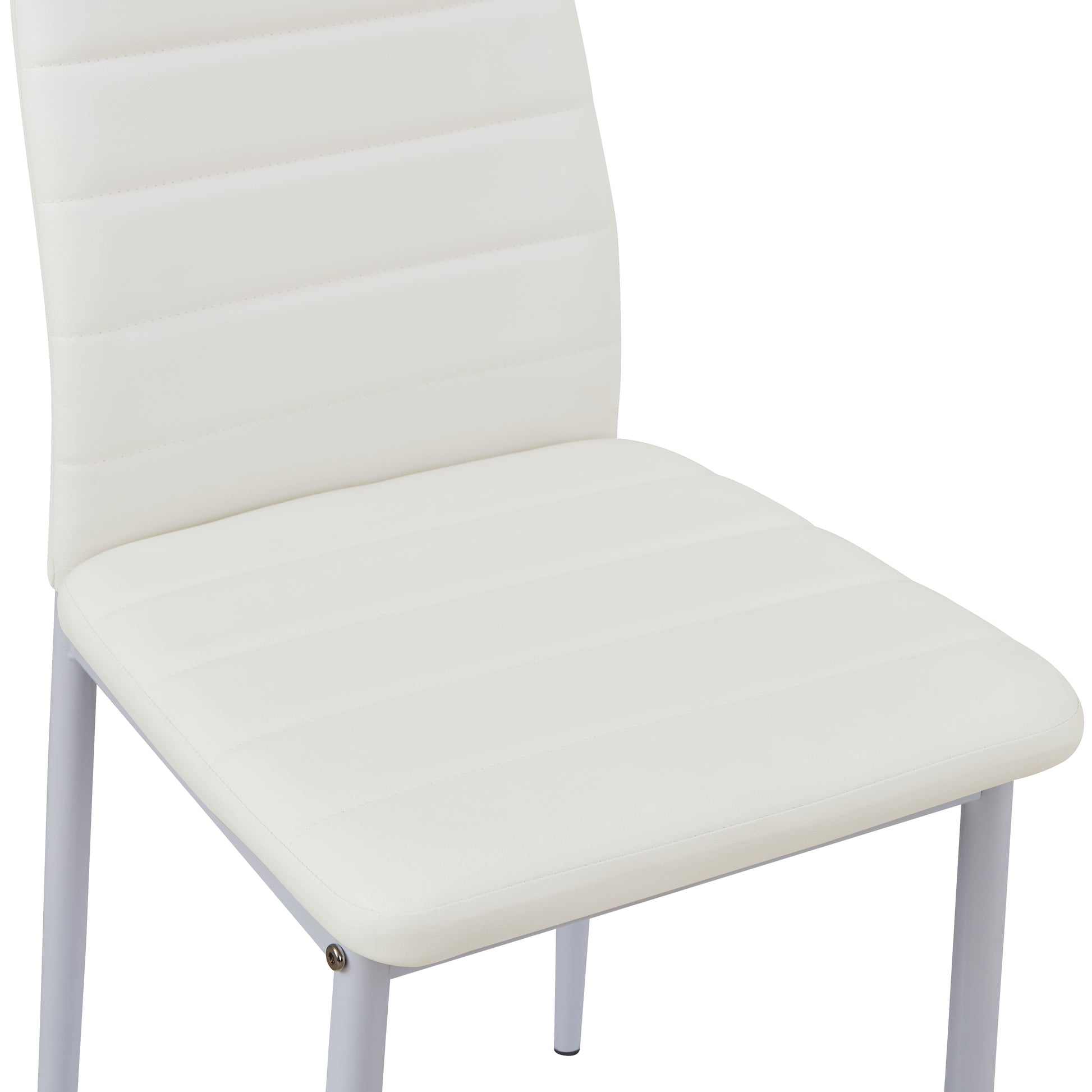 ANN PVC Esszimmerst¨¹hle Moderner K¨¹chenstuhl bequemer Polsterstuhl - Schwarz/Wei?/Dunkelgrau