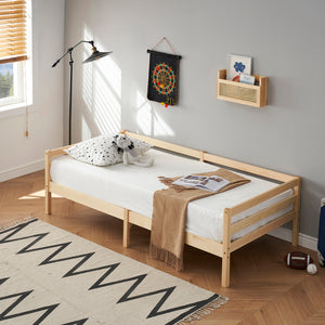 FLAT Einzelbett Massivholz Bettgestell 90x190cm