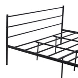 HARRAH Einzel-/Doppelbett aus Metall 207*93*90/207*163*90 cm - schwarz/grau