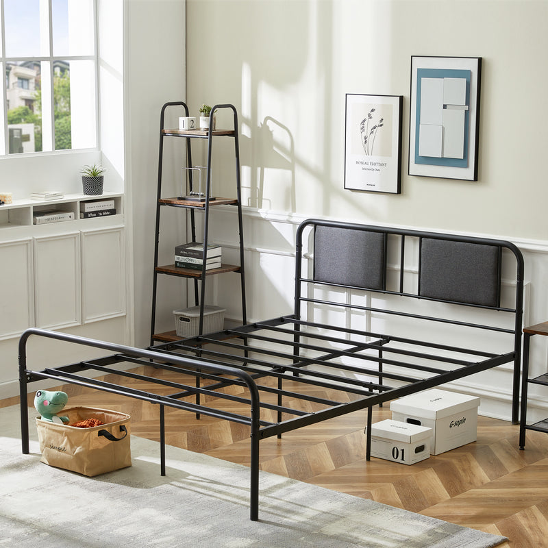 HELP Metallbett passend für 90/120/140 x 190 Matratzen, Schwarz