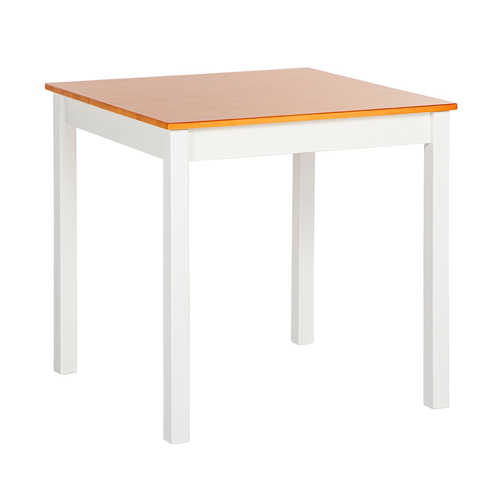 LILAC Esstisch mit 2 St¨¹hlen Set 74 * 74 * 73cm - Wei?/Grau/Braun