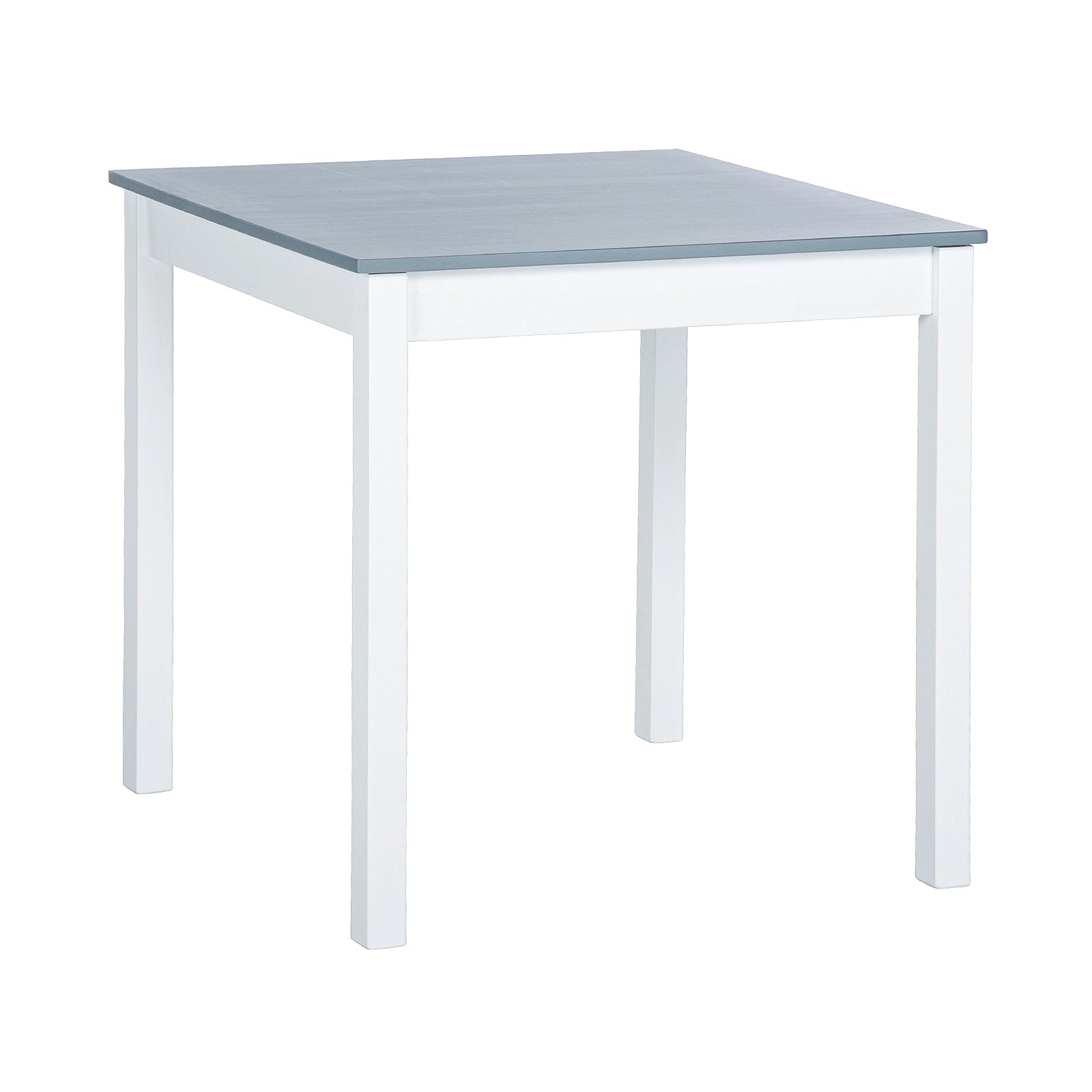 LILAC Esstisch mit 2 St¨¹hlen Set 74 * 74 * 73cm - Wei?/Grau/Braun