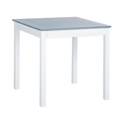 LILAC Esstisch mit 2 St¨¹hlen Set 74 * 74 * 73cm - Wei?/Grau/Braun