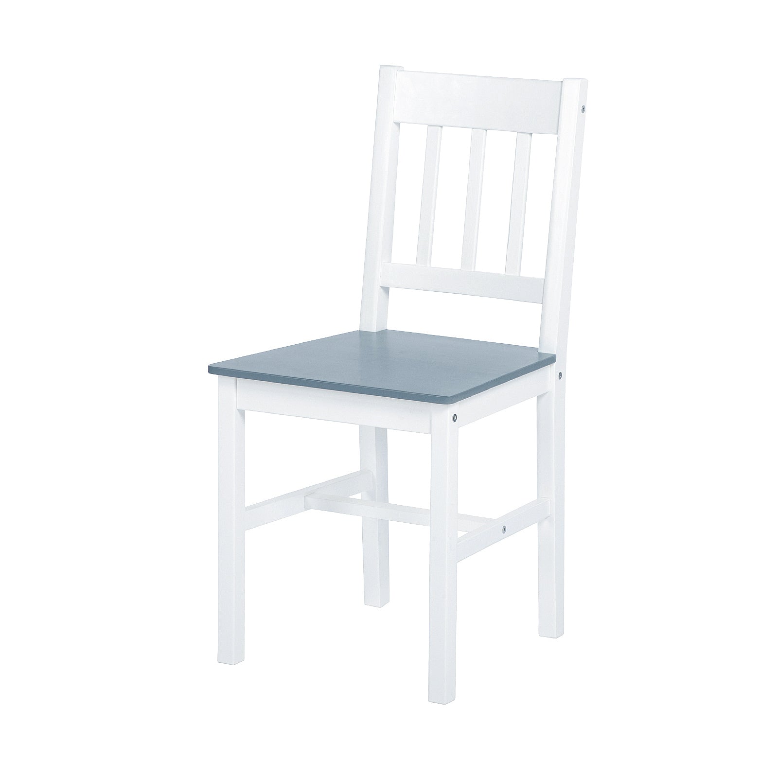 LILAC Esstisch mit 2 St¨¹hlen Set 74 * 74 * 73cm - Wei?/Grau/Braun