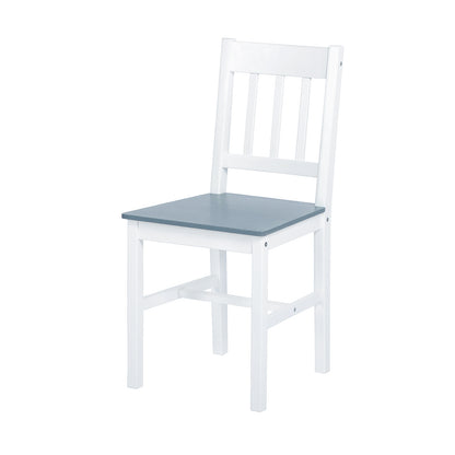 LILAC Esstisch mit 2 St¨¹hlen Set 74 * 74 * 73cm - Wei?/Grau/Braun