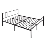 LOCARNO Einzel-/Doppelbett aus Metall 94 * 196 cm/143 * 196 cm - Schwarz