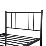 LOCARNO Einzel-/Doppelbett aus Metall 94 * 196 cm/143 * 196 cm - Schwarz