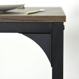 LOMANER Tisch- und Stuhlset mit einem quadratischen Tisch und zwei praktischen Esszimmerstühlen - Braun/Holz