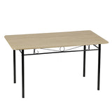 NORSEMAN Essgruppe Esstisch mit 4/6 St¨¹hlen 137*77*75cm - Creme/Schwarz