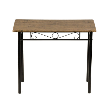 NORSEMAN 3-teilige Essgruppe, Rechteckiger Esstisch mit 2 St¨¹hlen 90*48*75cm - Farben erh?ltlich