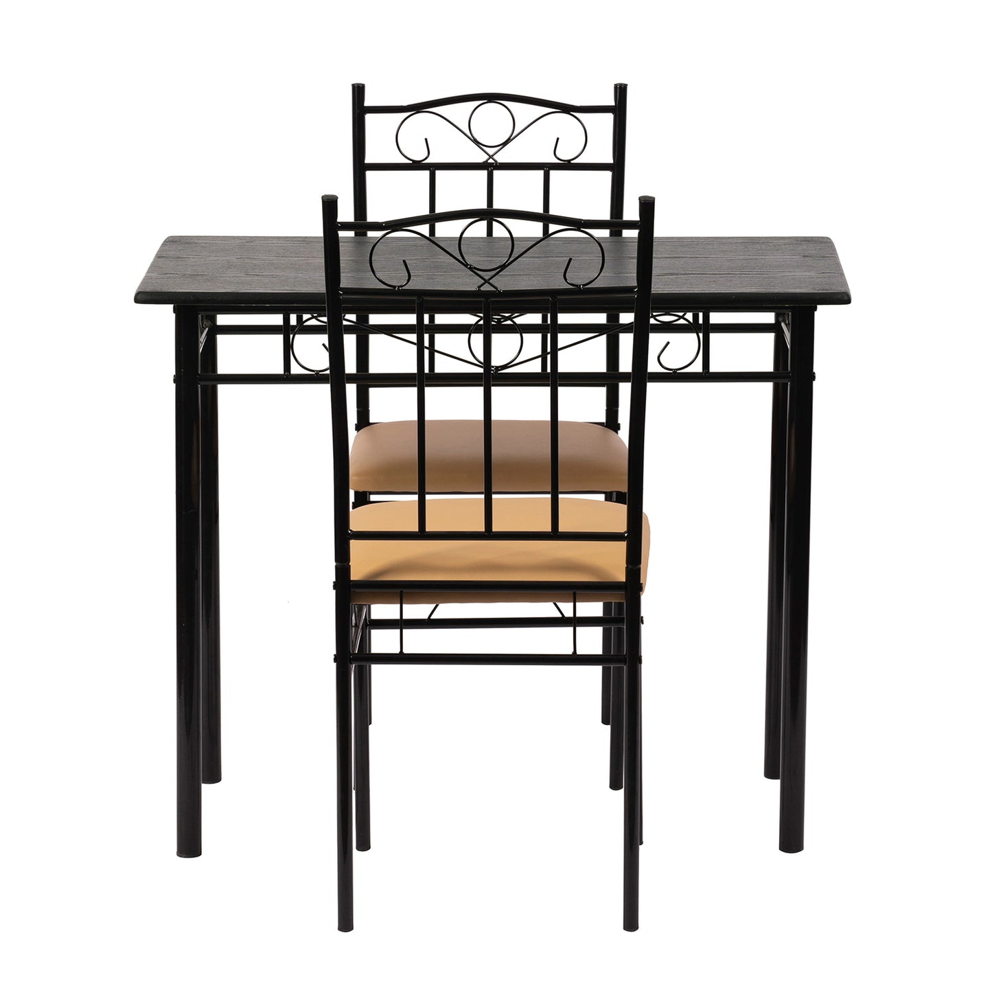 NORSEMAN 3-teilige Essgruppe, Rechteckiger Esstisch mit 2 St¨¹hlen 90*48*75cm - Farben erh?ltlich