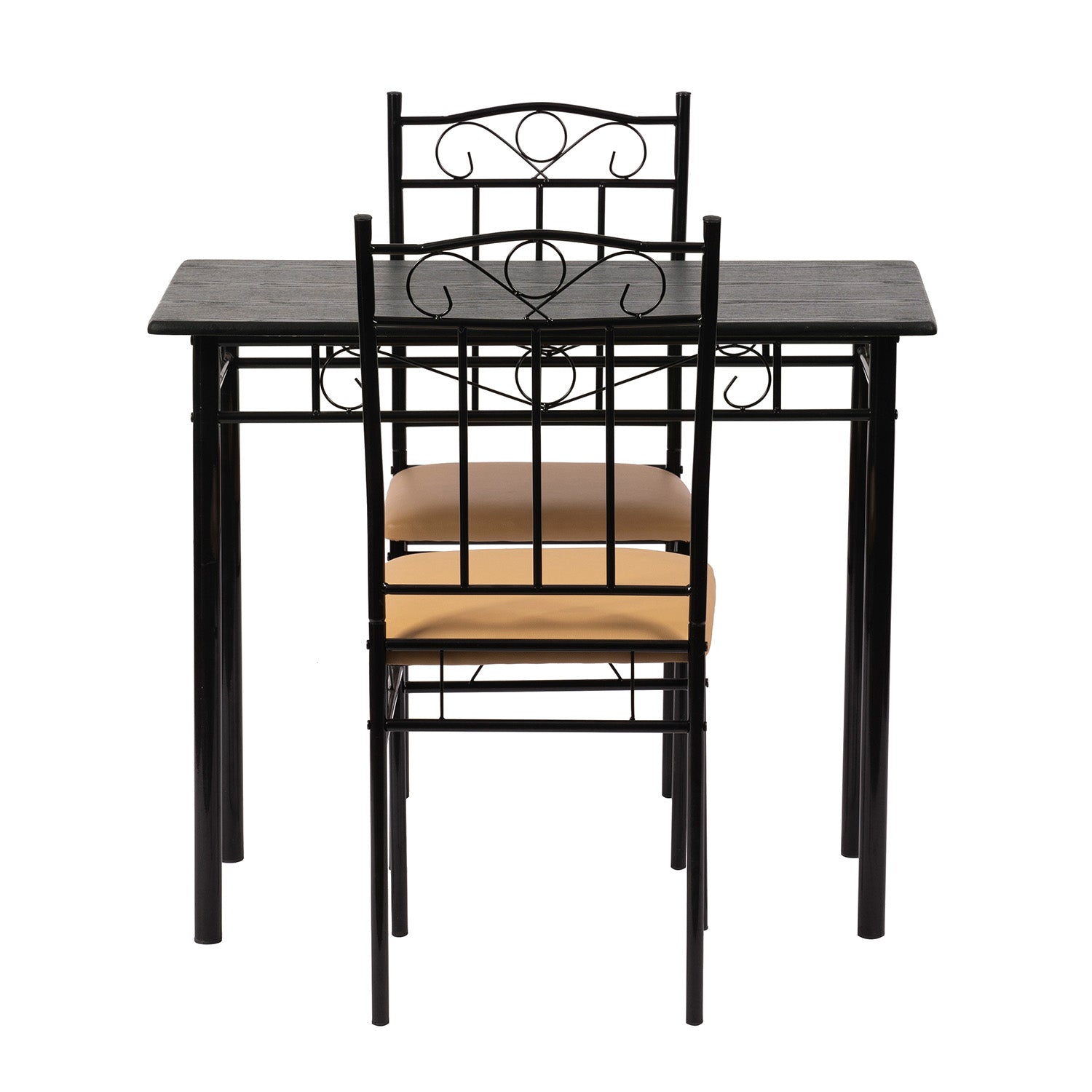 NORSEMAN 3-teilige Essgruppe, Rechteckiger Esstisch mit 2 St¨¹hlen 90*48*75cm - Farben erh?ltlich